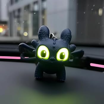 Dragon Keychain Toy with LED Eyes