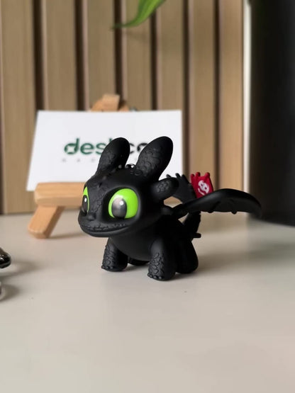 Dragon Keychain Toy with LED Eyes